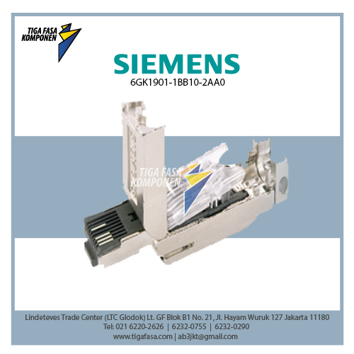 6GK1901-1BB10-2AA0 (Per pcs) Industrial Ethernet RJ45 plug 180 2x 2, RJ45  