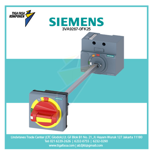 3VA9267-0FK25 Door Mounted Rotary Operator Emergency Off 