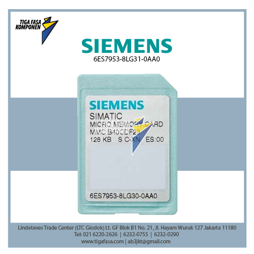 6ES7953-8LG31-0AA0 Memory Card For S7-300 128KB 