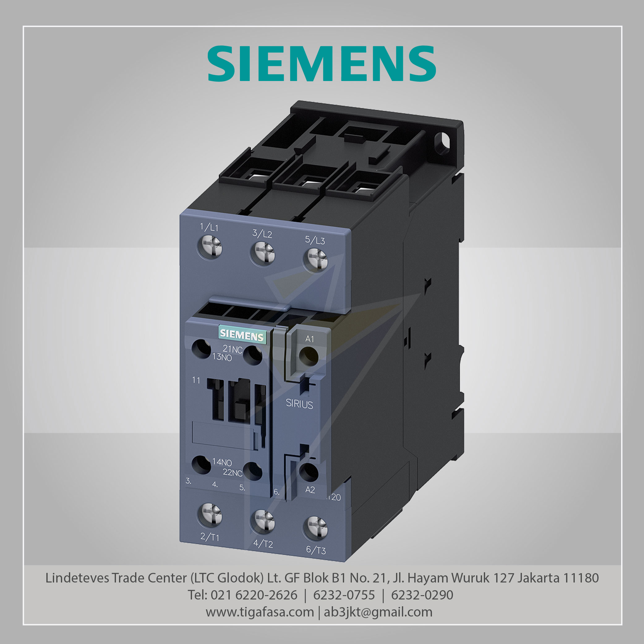 3RT2035-1AF00 MC 41 A 18.5 kW / 400 V 3P 110 V AC 50 Hz