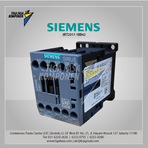 3RT2017-1BB42 MC 12 A 5.5 kW / 400 V 3P 24 V DC