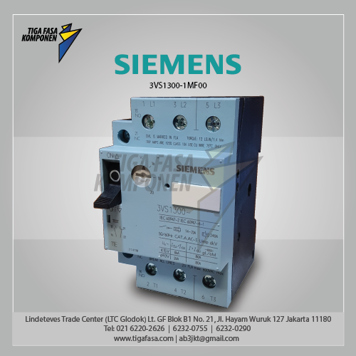 3VS1300-1MF00 MPCB 0.6...0.1 A 415 V 100 kA
