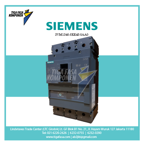 3VM1340-5EE42-0AA0 MCCB 4P 55kA 280-400A 