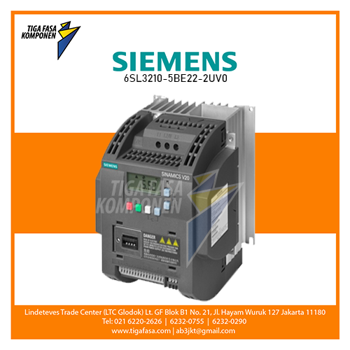 6SL3210-5BE22-2UV0 V20 Inverter 3P 2.2kW 380-480V 