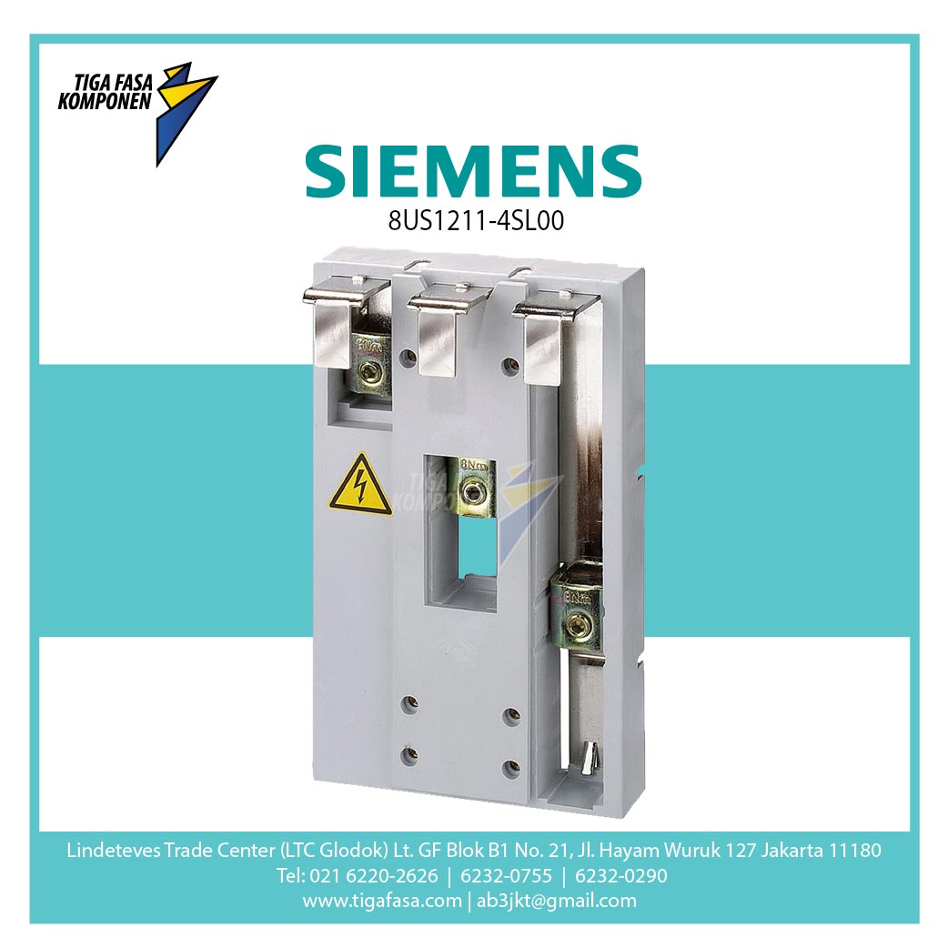 Busbar Adapter 60mm for Breaker 3VL3 up to 250A. W:108mm L:175mm. 8US1211-4SL00