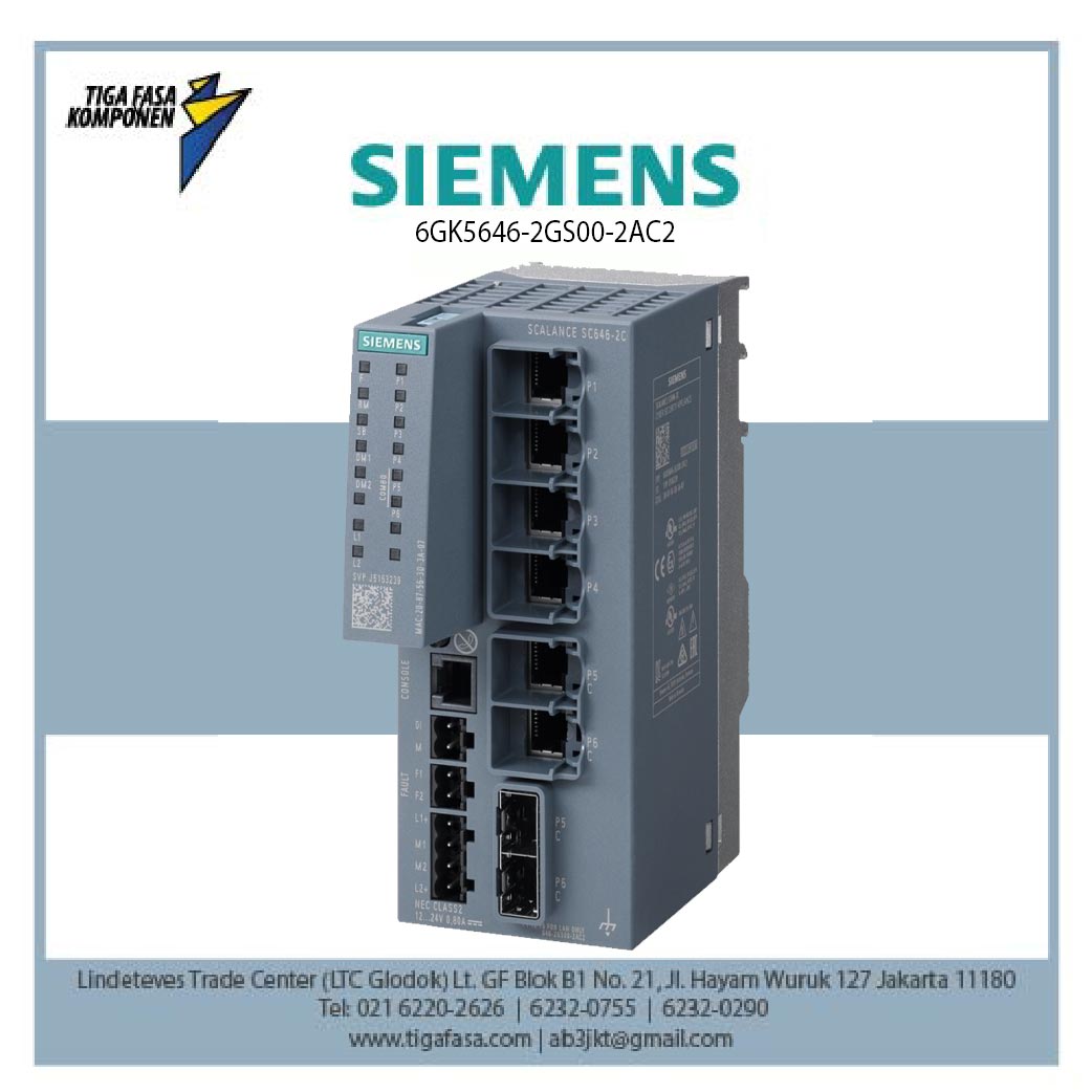 6GK5646-2GS00-2AC2 SCALANCE SC646-2C 10/100/1000 Mbit/s RJ45