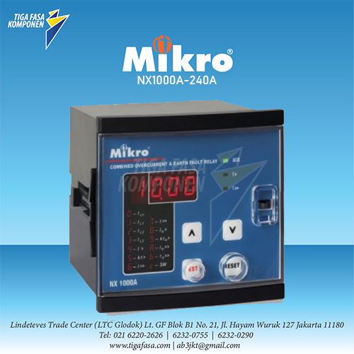 NX1000A-240A MIKRO Over Current & Earth Fault Relay  