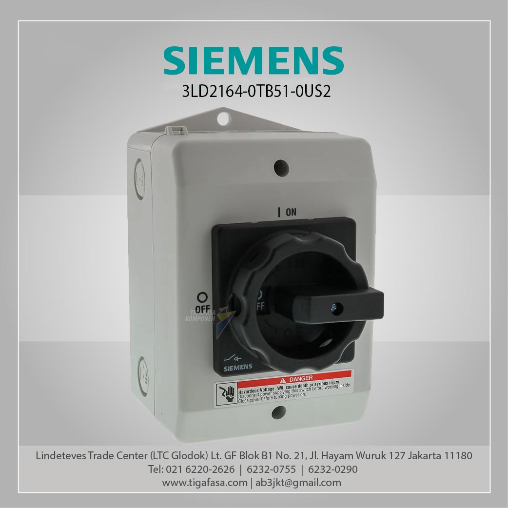 3LD2164-0TB51-0US2 Switch Disconnector 3P 25A 