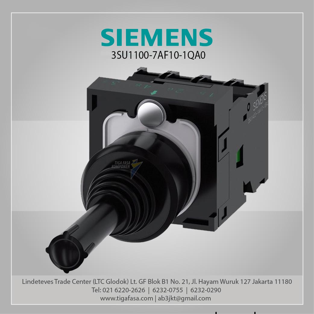 3SU1100-7AF10-1QA0 Coordinate switch, 22 mm, Round, Plastic, Black