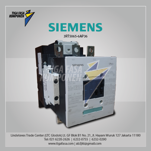 3RT5065-6AP36 MC 220...240 V AC/DC AC3 132 kW 400 V AC