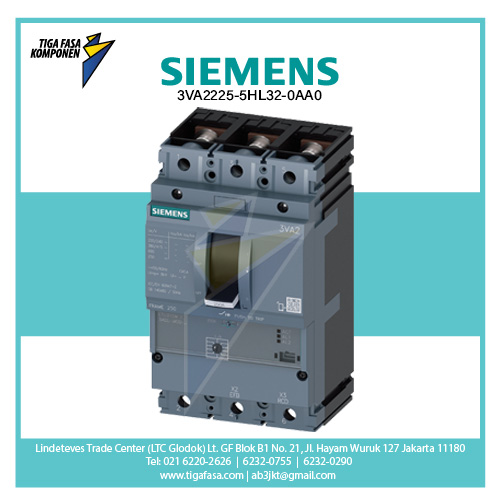 3VA2225-5HL32-0AA0 MCCB 3P 100-250A 55kA 