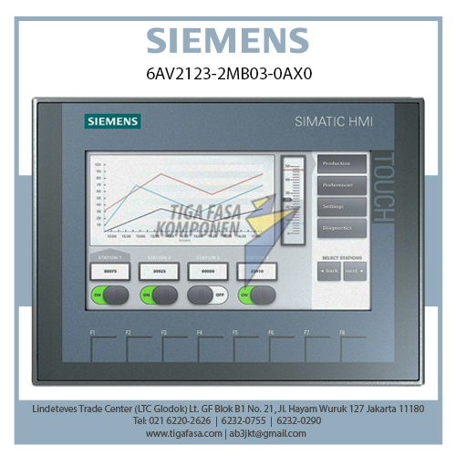 6AV2123-2MB03-0AX0 SIMATIC HMI KTP1200 BASIC 12" PROFINET 