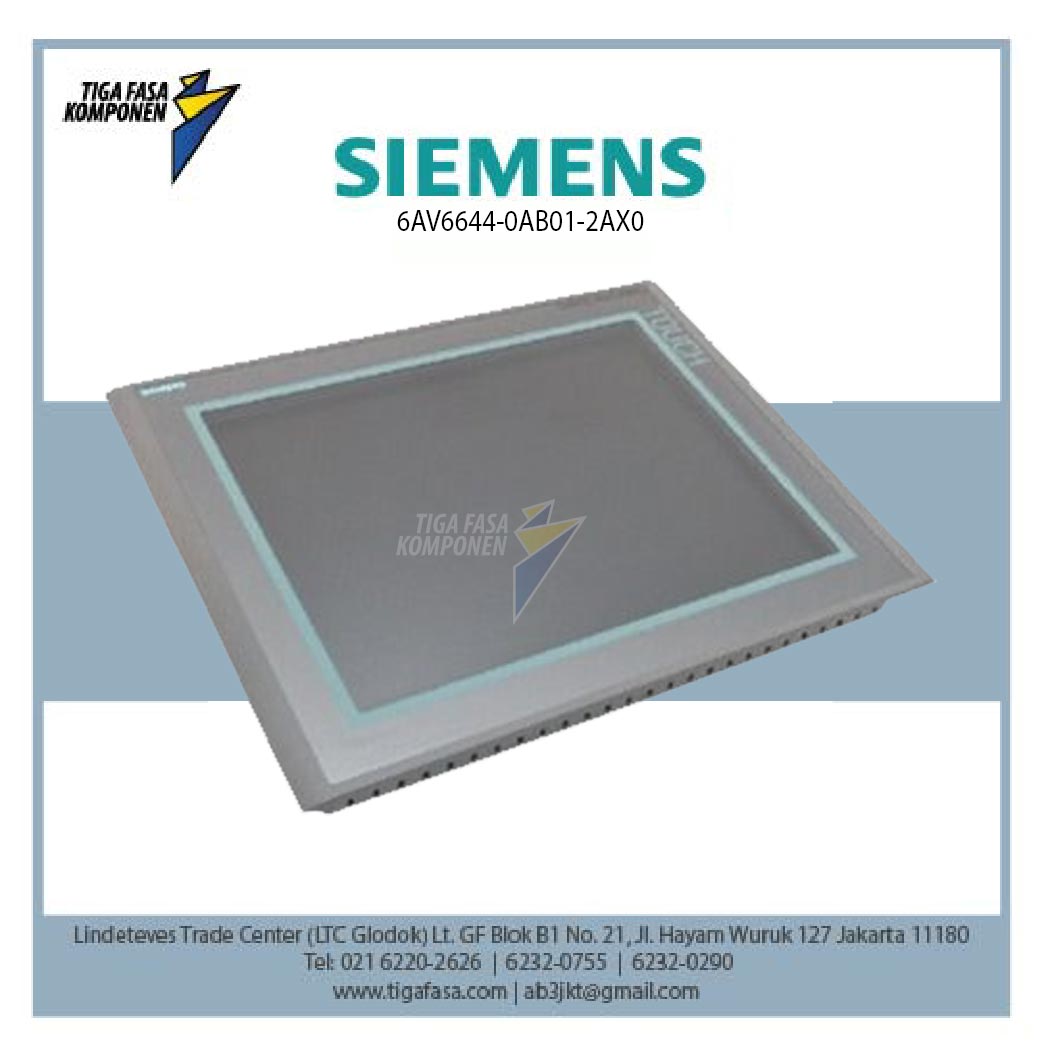 6AV6644-0AB01-2AX0 SIMATIC MP 377 15" TOUCH MULTIPANEL 