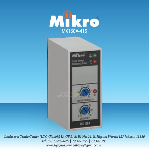 MX160-415 Voltage Relay 415VAC MIKRO 