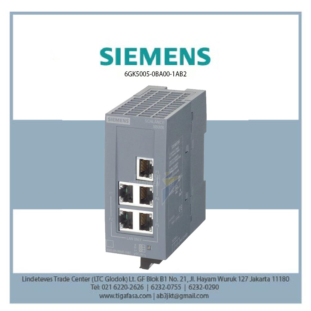 6GK5005-0BA00-1AB2 SCALANCE XB005 IP20, 24 V AC/DC