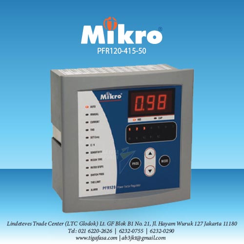 PFR120-415-50 MIKRO Power Factor Regulator 12 Step 380-415V AC  