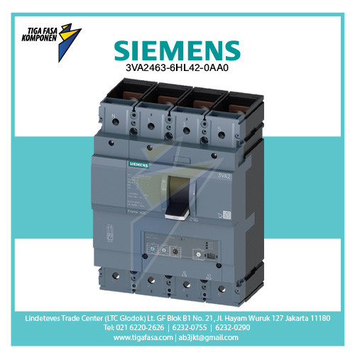 3VA2463-6HL42-0AA0 MCCB 4P 250-630 A 85kA