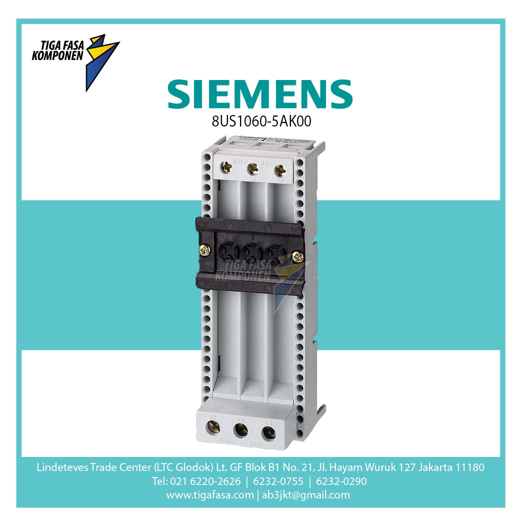 8US1060-5AK00 BUSBAR ADAPTER 54MM WIDE 40MM SYSTEM, 5 + 10MM 