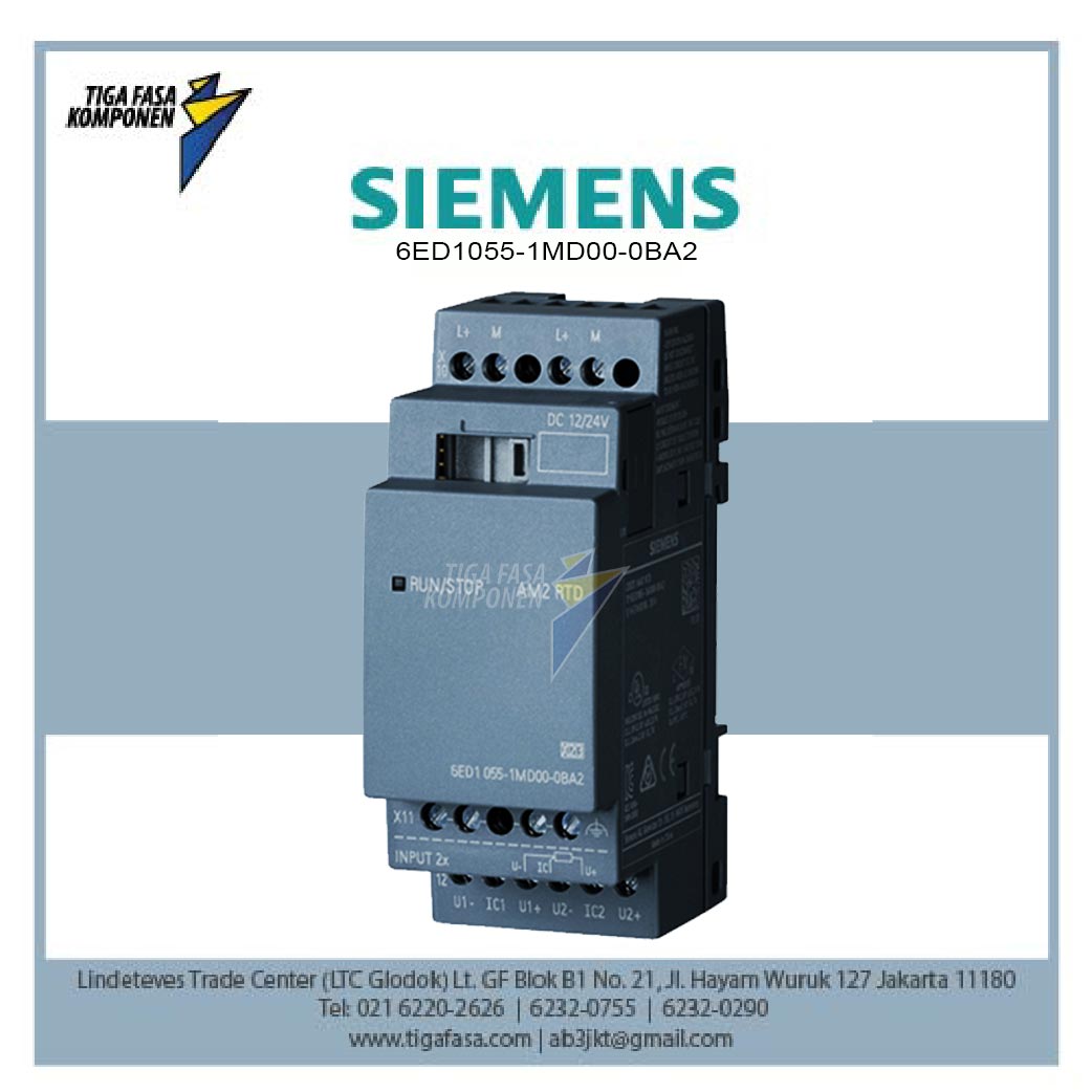 6ED1055-1MD00-0BA2 LOGO! AM2 RTD expansion module 2AI 