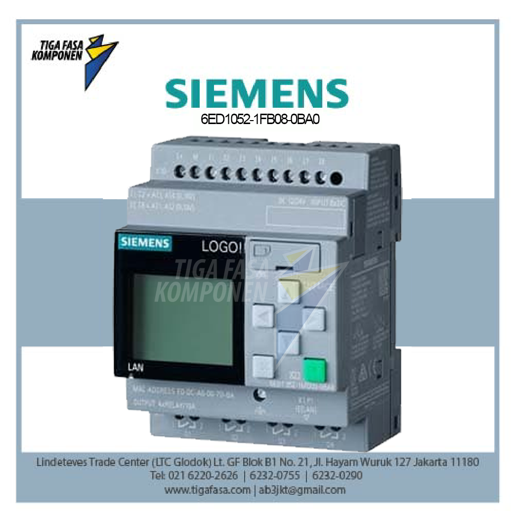6ED1052-1FB08-0BA0 LOGO! 230RCE,logic module, display 230V 8DI/4DO 