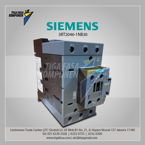 3RT2046-1NB30 MC 95 A 45 kW / 400 V 3P 20-33 V AC/DC, 50/60 Hz