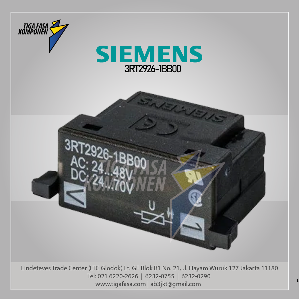 3RT2926-1BB00 Surge Suppressor Varistor 24-48 V AC 24-70 V DC