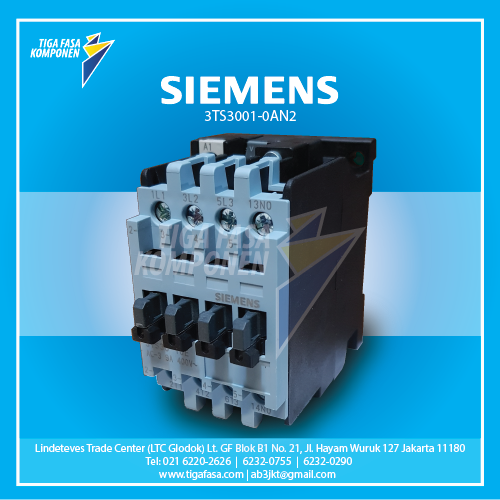 3TS3001-0AN2 MC 4kW 9A 1NC 220VAC
