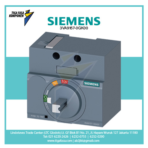 3VA9157-0GK00 Rotary Operator With Shaft stub for 8UC 
