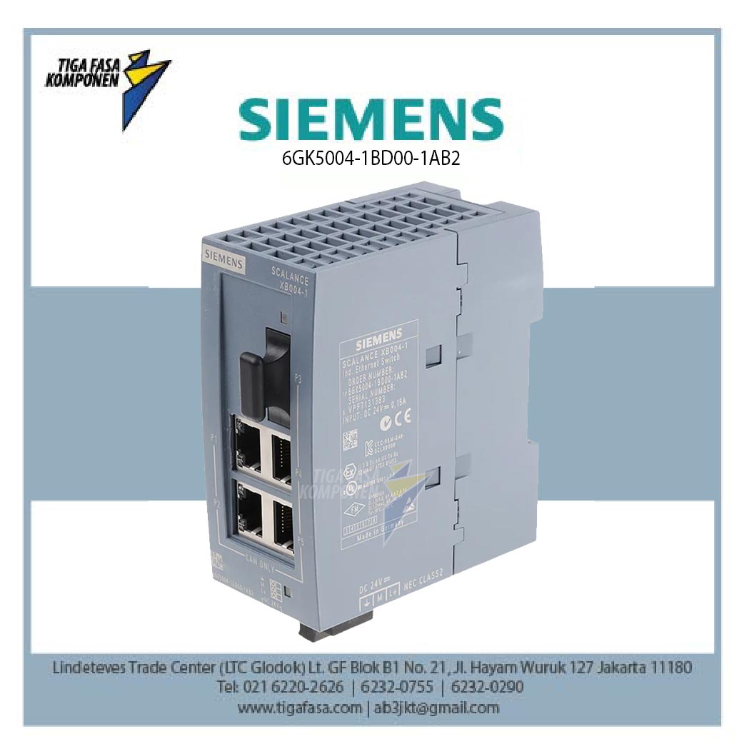 6GK5004-1BD00-1AB2 SCALANCE XB004-1 IP20, 24 V AC/DC