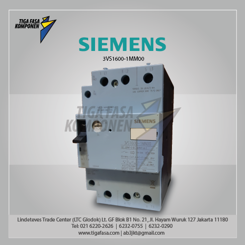 3VS1600-1MM00 MPCB 10...16 A 415 V 100 kA