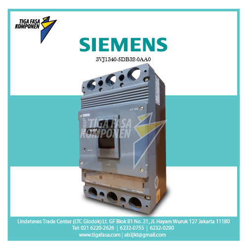 3VJ1340-5DB32-0AA0 MCCB 3P 36kA 320-400A 