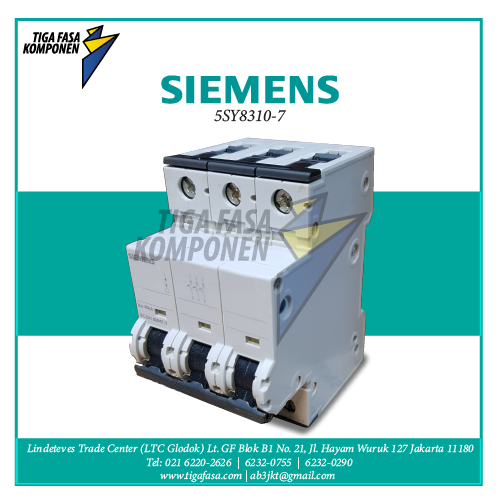 5SY8310-7 MCB 3P 10A 25kA 