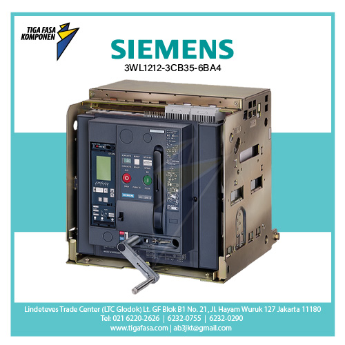 3WL1212-3CB35-6BA4 ACB 3P 80kA 1250A