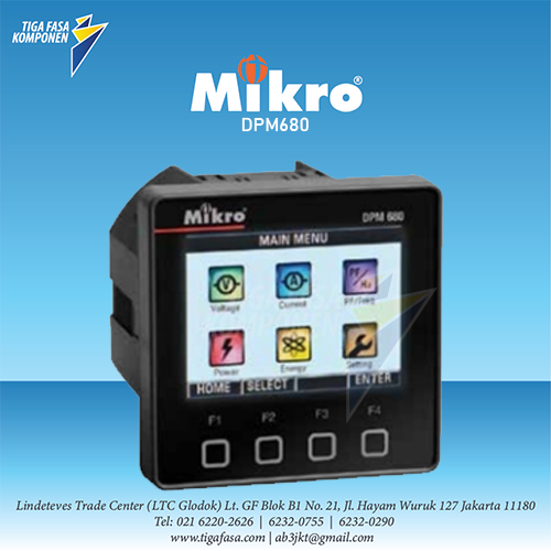 DPM680-415AD Digital Power Meter Color TFT RS485 MIKRO 