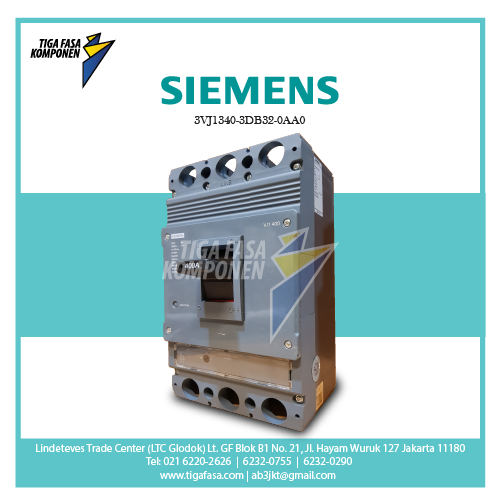 3VJ1340-3DB32-0AA0 MCCB 3P 25kA 320-400A 