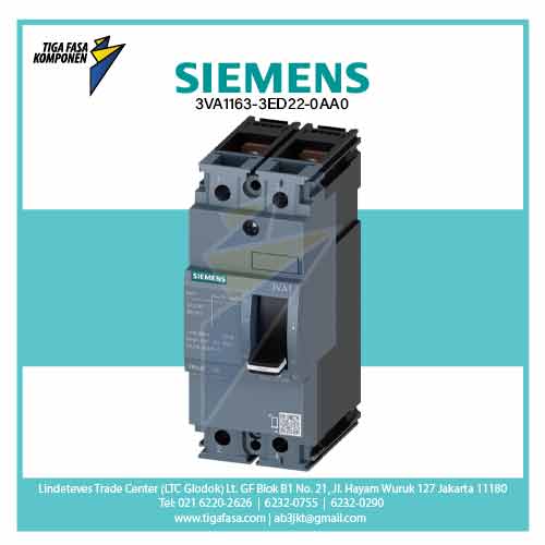 3VA1163-3ED22-0AA0 MCCB 2P 63A 25kA 