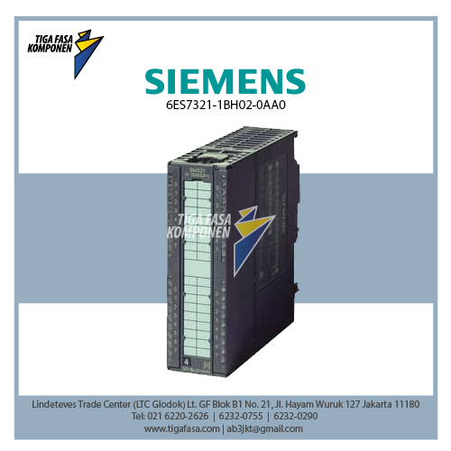 6ES7321-1BH02-0AA0 S7-300 DI SM321 isolated, 16 DI, 24 V DC, 1x 20-pole 