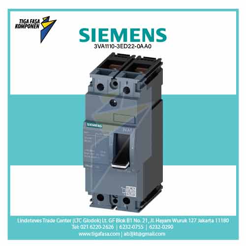 3VA1110-3ED22-0AA0 MCCB 2P 100A 25kA 