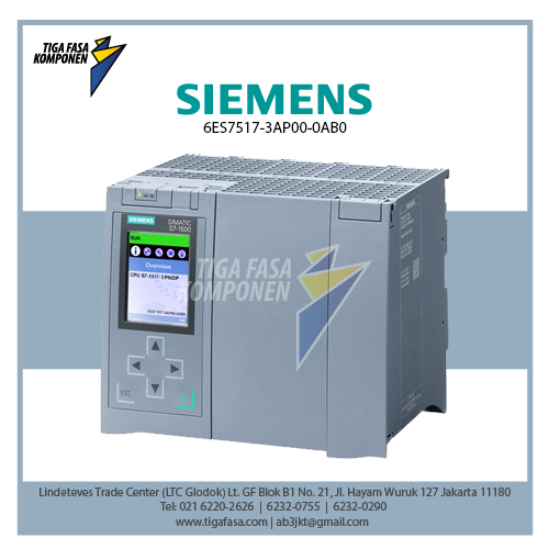 6ES7517-3AP00-0AB0 S7-1500 CPU 1517-3 PN/DP 