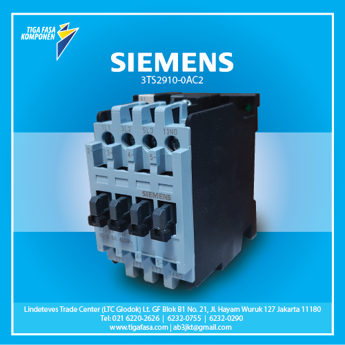 3TS2910-0AC2 MC 2.2kW 6A 1NO 24VAC 