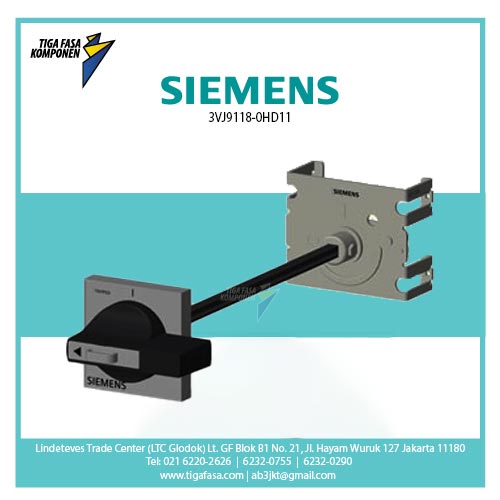 3VJ9118-0HD11 Door mounted rotary with door interlock 3VJ11 
