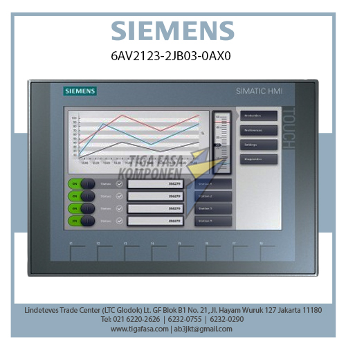6AV2123-2JB03-0AX0 SIMATIC HMI KTP900 BASIC 9" PROFINET 