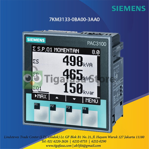 7KM3133-0BA00-3AA0 SENTRON PAC3100 LCD 480 V