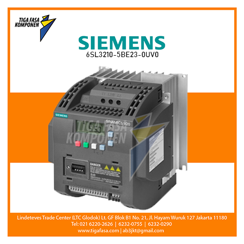 6SL3210-5BE23-0UV0 V20 Inverter 3P 3kW 380-480V 