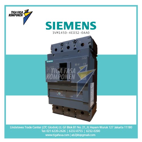 3VM1450-4ED32-0AA0 MCCB 3P 36kA 500A 