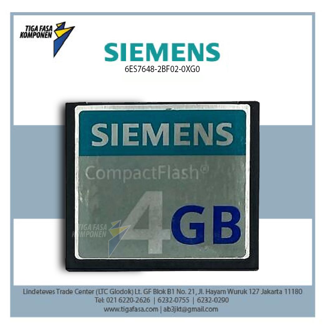 6ES7648-2BF02-0XG0 CF memory card, 4 GB 