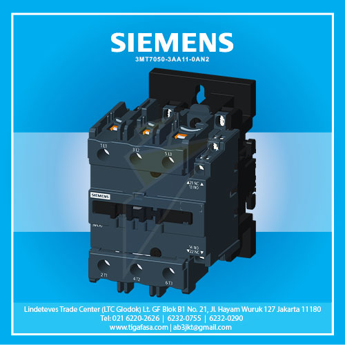 3MT7050-3AA11-0AN2 MC 50A 1NO+1NC AC 220V
