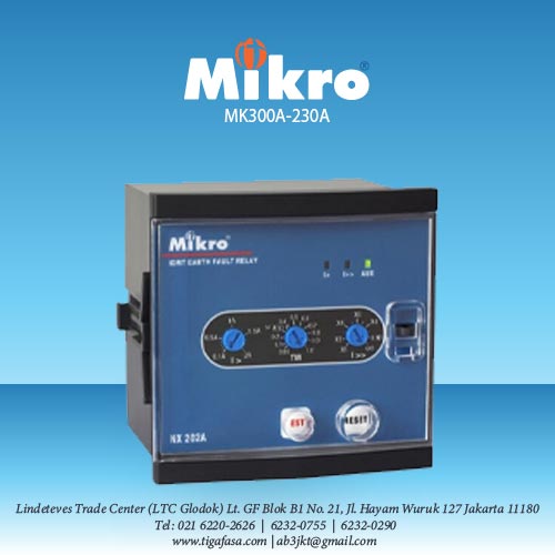 MK300A-230A Earth Fault Relay MIKRO 