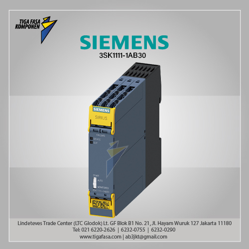 3SK1111-1AB30 Safety Relay 3NO+1NC 24VAC/DC